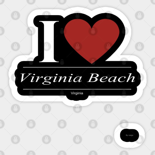 I Love  Virginia Beach - Gift for Virginian From Virginia VA Sticker by giftideas